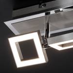 LED-Wandleuchte Twins Aluminium / Acrylglas - 2-flammig