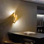 LED-wandlamp Nevis IJzer - 2 lichtbronnen - Goud