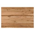 Table Woodha X Chêne massif / Acier - Chêne - Largeur : 140 cm - Sans rallonge - Noir