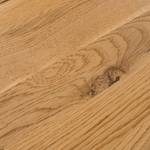 Eettafel Woodha H massief eikenhout/staal - Eik - Breedte: 180 cm - Zonder functie - Zwart