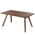 Table Woodha Skandi Acacia massif - Noyer - Largeur : 160 cm - Sans rallonge