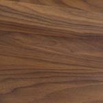 Eettafel Woodha H massief acaciahout/staal - Walnoot - Breedte: 140 cm - Zonder functie - Zwart