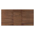 Table Woodha A Acacia massif / Acier - Noyer - Largeur : 160 cm - Avec rallonge centrale et plateaux insérés - Noir