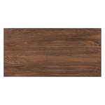 Table Woodha H Acacia massif / Acier - Noyer - Largeur : 180 cm - Sans rallonge - Noir