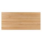 Esstisch Woodha A Buche massiv / Stahl - Buche - Breite: 200 cm - Ohne Funktion - Silber