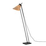 Lampadaire Vell I Acier / Rotin - Noir / Marron