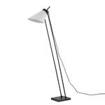 Staande lamp Vell II staal/textielmix - zwart/wit