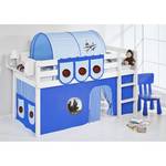 Spielbett JELLE Dragons Blau Kiefer massiv - Dragons Blau - Mit Leiter