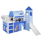 Speelbed JELLE Star Wars blauw Massief grenenhout - Star Wars blauw - Met glijbaan en toren