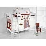 Spielbett IDA 4105 Dinos Braun Kiefer massiv - Dinos Braun-Beige