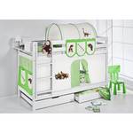 Lit ludique JELLE Dinos vert Pin massif - Dinos vert - beige