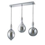 LED-Pendelleuchte Ginster II Eisen - 3-flammig - Silber