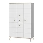 Armoire enfant Billund II Blanc / Imitation chêne brut de sciage