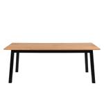 Table haute Berrara Chêne sauvage / Noir - Largeur : 200 cm