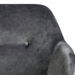 Rocking chair Bolands II Velours/ Métal - Gris foncé