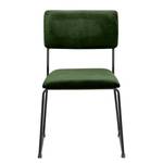 Chaises Paulista (lot de 2) Velours/ Métal - Vert sapin