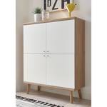 Credenza Gyland Bianco opaco / Effetto rovere Riviera