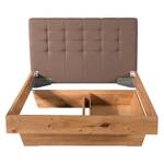 Houten bed Lund I Geolied massief wild eikenhout - 180 x 200cm - 1 opbergruimte