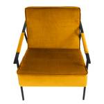 Fauteuil Canoas II fluweel - Velours Ravi: Mosterdgeel