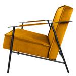 Fauteuil Canoas II Velours - Velours Ravi: Jaune moutarde