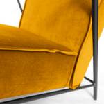 Fauteuil Canoas II Velours - Velours Ravi: Jaune moutarde