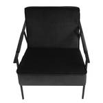 Fauteuil Canoas II Velours - Velours Ravi: Noir