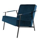 Fauteuil Canoas II Velours - Velours Ravi: Bleu marine