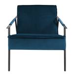 Fauteuil Canoas II Velours - Velours Ravi: Bleu marine