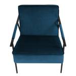 Fauteuil Canoas II Velours - Velours Ravi: Bleu marine