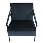 Fauteuil Canoas II Velours - Velours Ravi: Bleu foncé