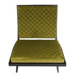 Fauteuil Bourke I antieke leerlook - Fijn golvend avocado