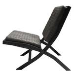 Fauteuil Bourke I Aspect cuir vieilli - Anthracite