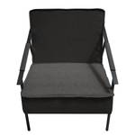 Fauteuil Canoas II Velours - Tissu Idis: Anthracite