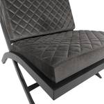 Fauteuil Bourke I antieke leerlook - Donkergrijs