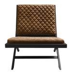 Fauteuil Bourke I antieke leerlook - Latte Macchiattokleurig