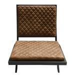 Fauteuil Bourke I antieke leerlook - Latte Macchiattokleurig