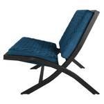 Fauteuil Bourke I antieke leerlook - Marineblauw