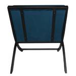 Fauteuil Bourke I Aspect cuir vieilli - Bleu marine