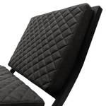 Fauteuil Bourke I antieke leerlook - Zwart