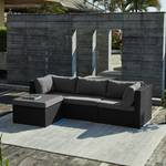 Loungeset Paradise Lounge IX (4-teilig) Polyrattan / Webstoff - Grau / Anthrazit