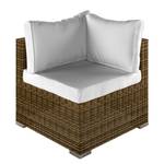 Loungeset Joye (5-teilig) Polyrattan / Webstoff - Beige / Braun