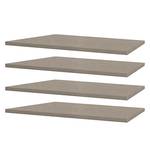 Planken Rauch (set van 4) Beige - Plaatmateriaal - 43 x 2.2 x 50 cm