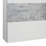 Armoire à portes coulissantes Sumatra I Blanc / Gris - Largeur : 271 cm