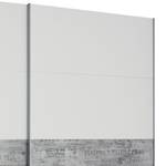 Armoire à portes coulissantes Sumatra I Blanc / Gris - Largeur : 271 cm