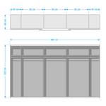 Armoire portes coulissantes Beluga-Plus 361 x 223 cm