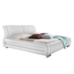 Gestoffeerd bed Bolzano kunstleer - Wit - 160 x 200cm