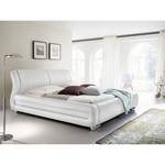 Gestoffeerd bed Bolzano kunstleer - Wit - 160 x 200cm