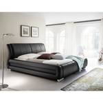 Gestoffeerd bed Bolzano kunstleer - Zwart - 160 x 200cm