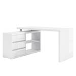 Bureau d’angle Teshie I Blanc brillant