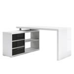 Bureau d’angle Teshie I Anthracite brillant